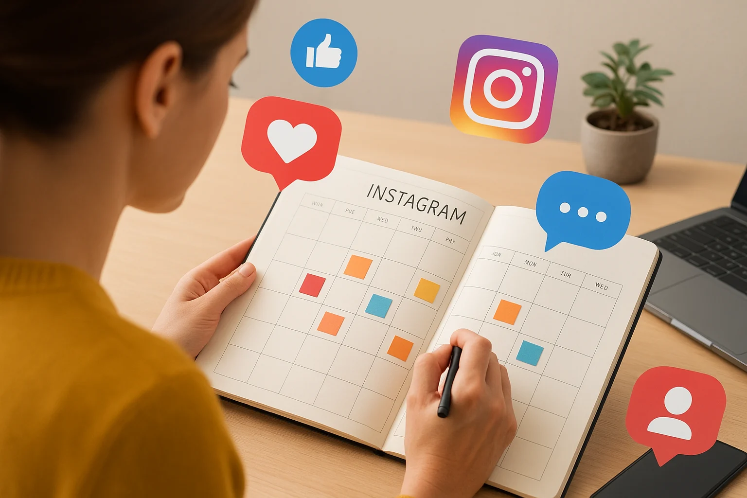 Calendario de contenidos para Instagram en negocios locales y cómo organizarlo sin complicaciones